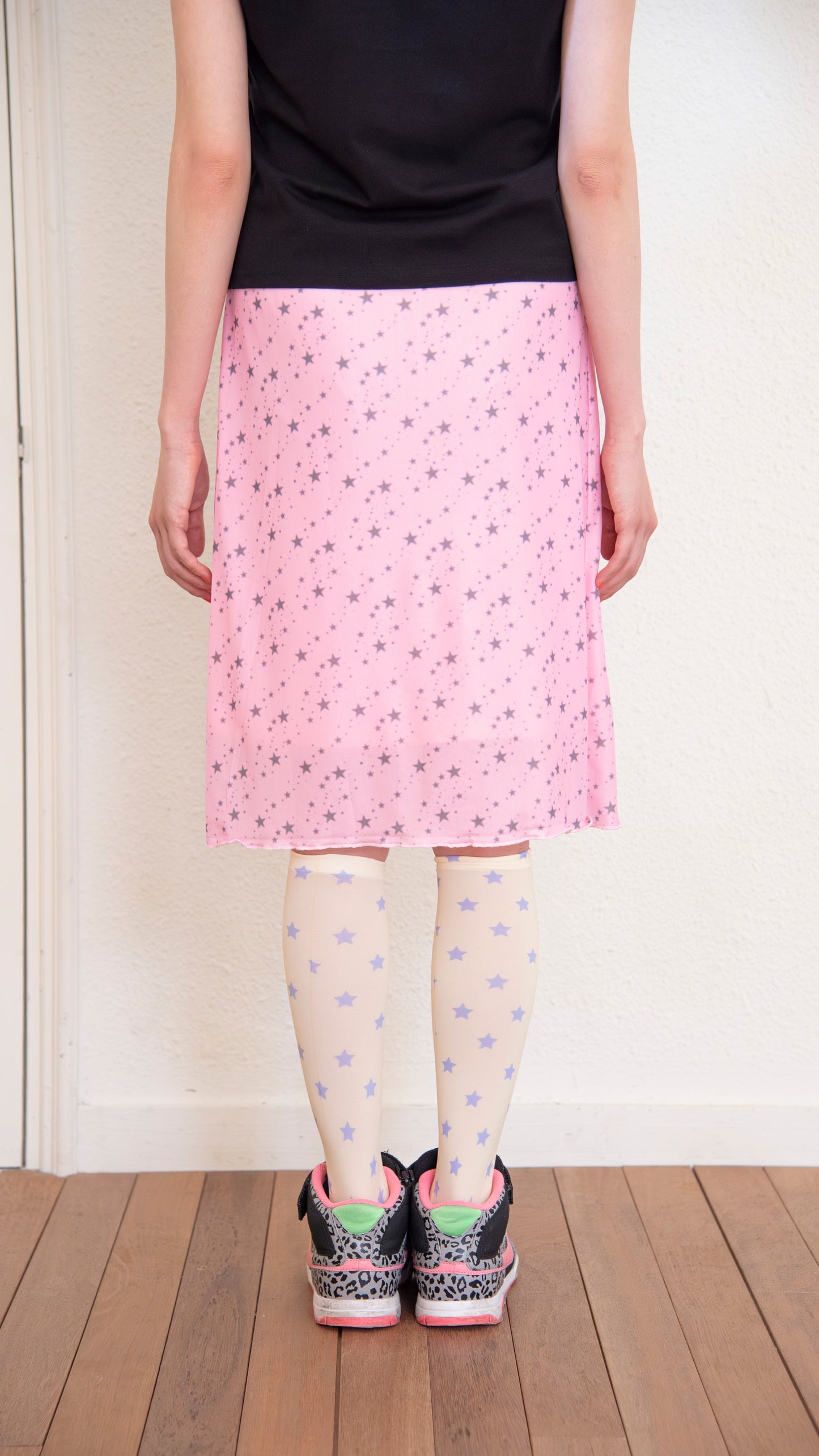 193 Star mesh midi skirt