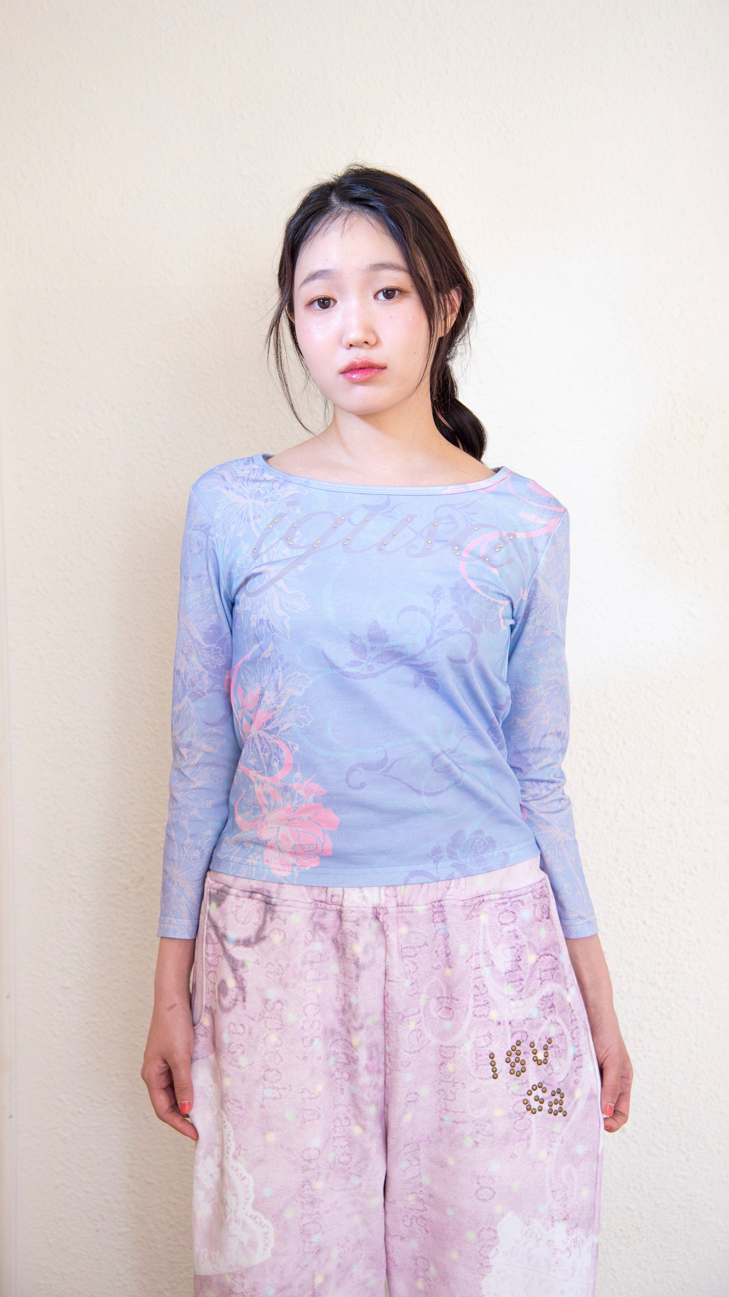 193 Frost 3/4 sleeve top