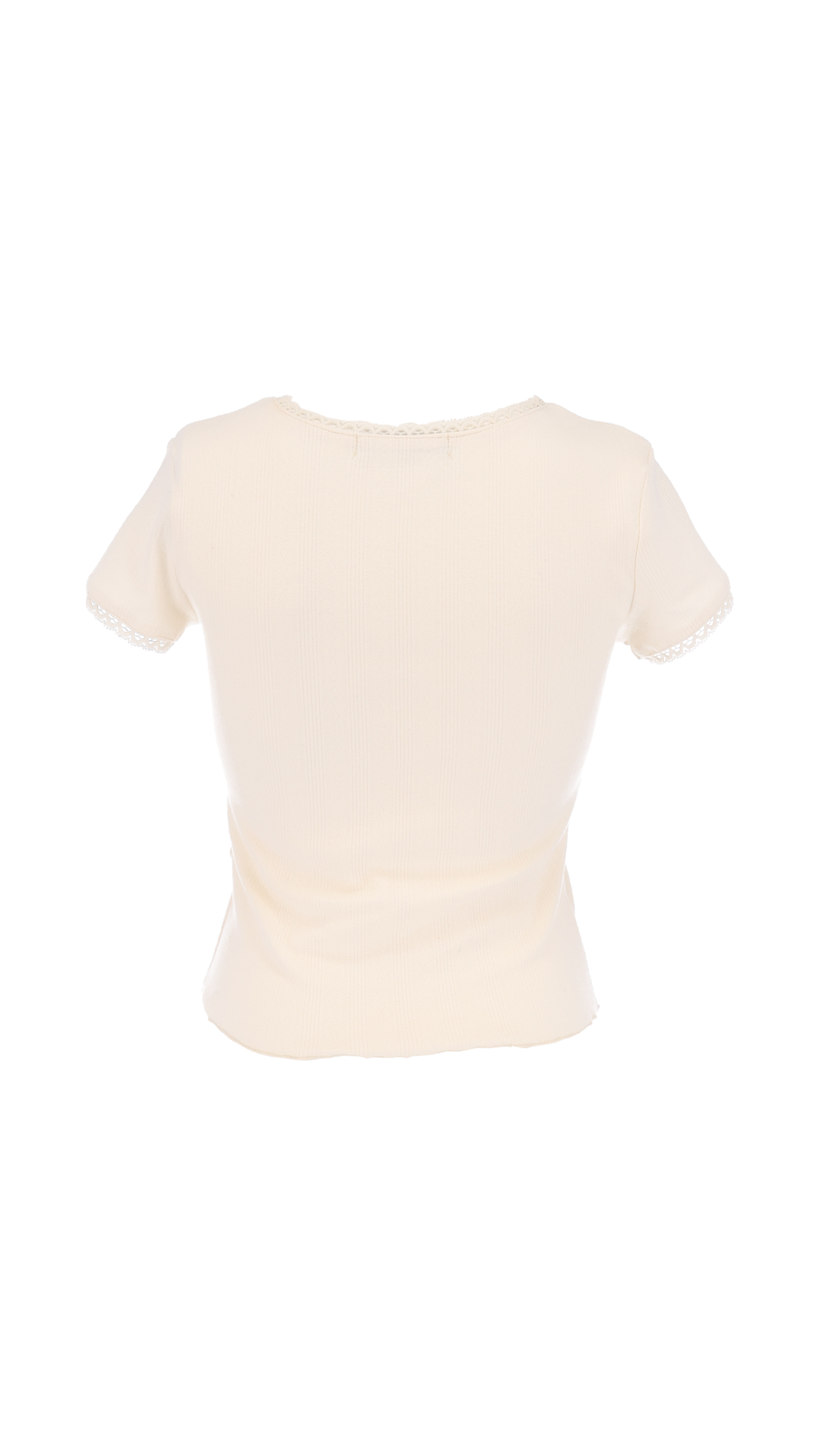 193 Aurora lace rib top