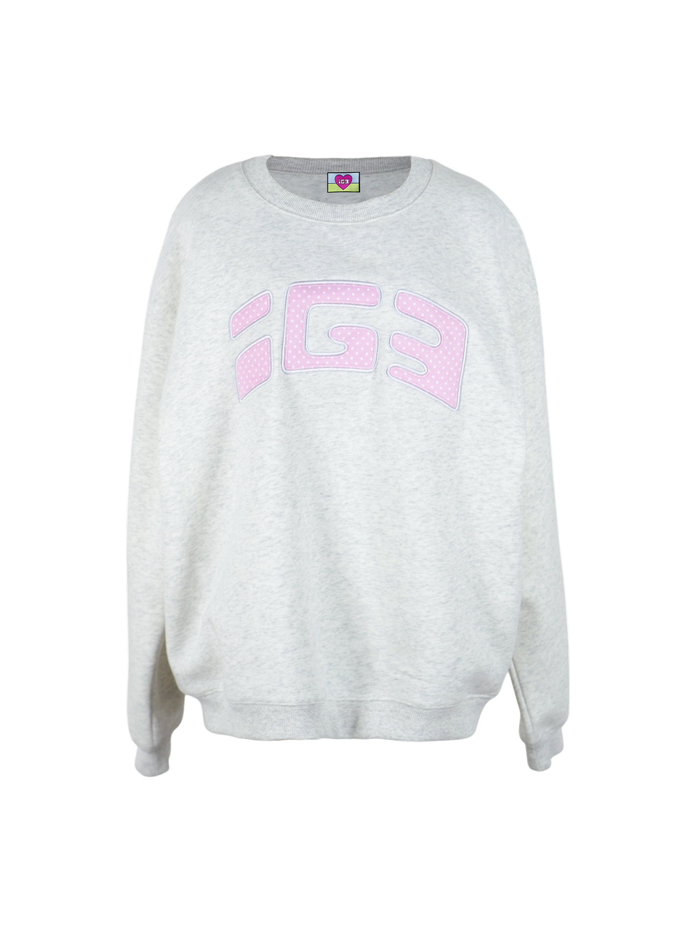 トップス [IGUSA] PATCH SWEATSHIRT (GRAY) Patch Sweatshirt (Gray) – Igusa