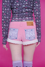 CUTE ASS CORDUROY SHORTS PINK