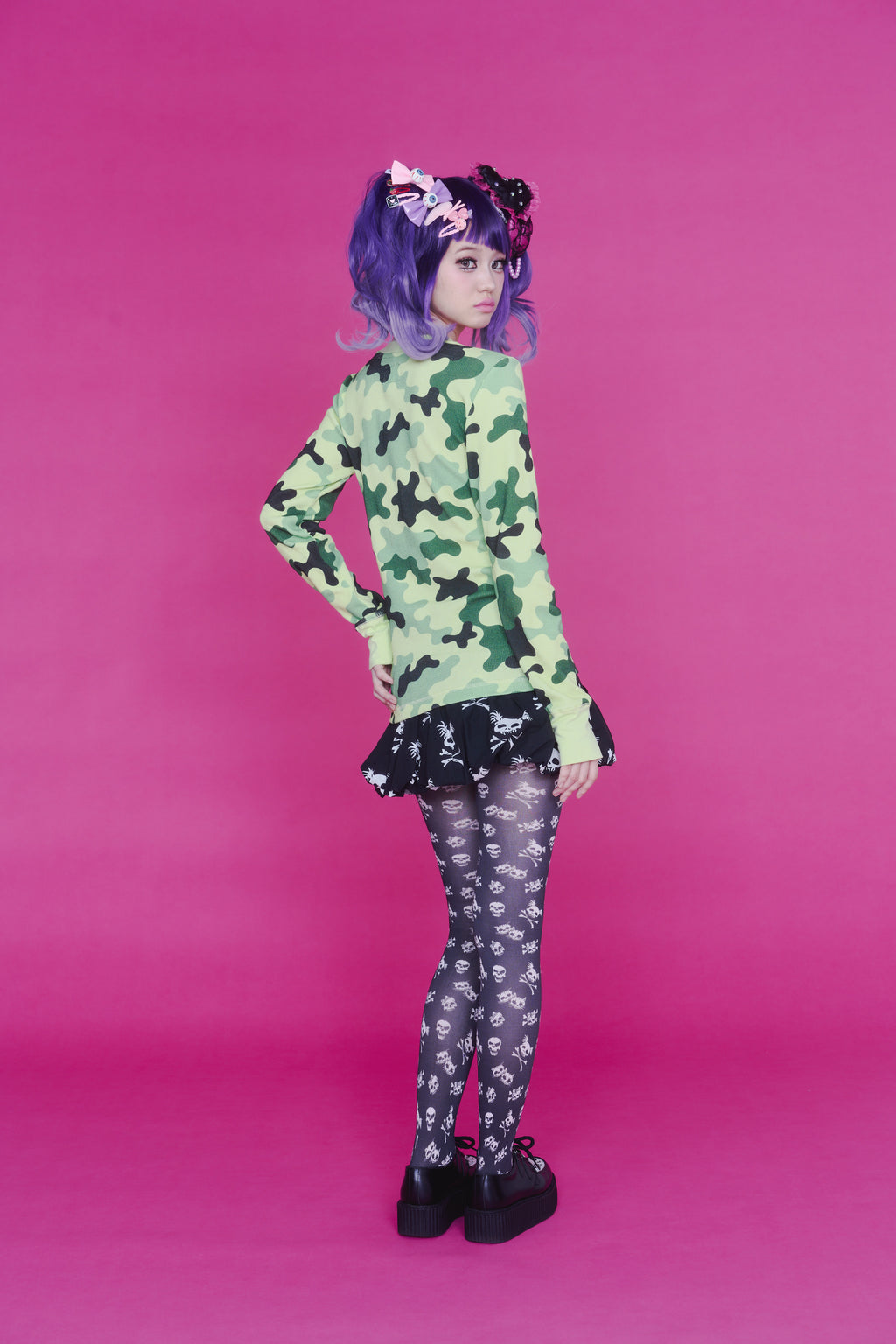 SKULL BALLOON SKIRT