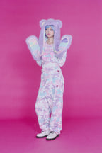 KAWAII CAMO WAFFLE TOP PINK