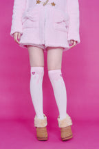 MELT OVER KNEE SOCKS WHITE