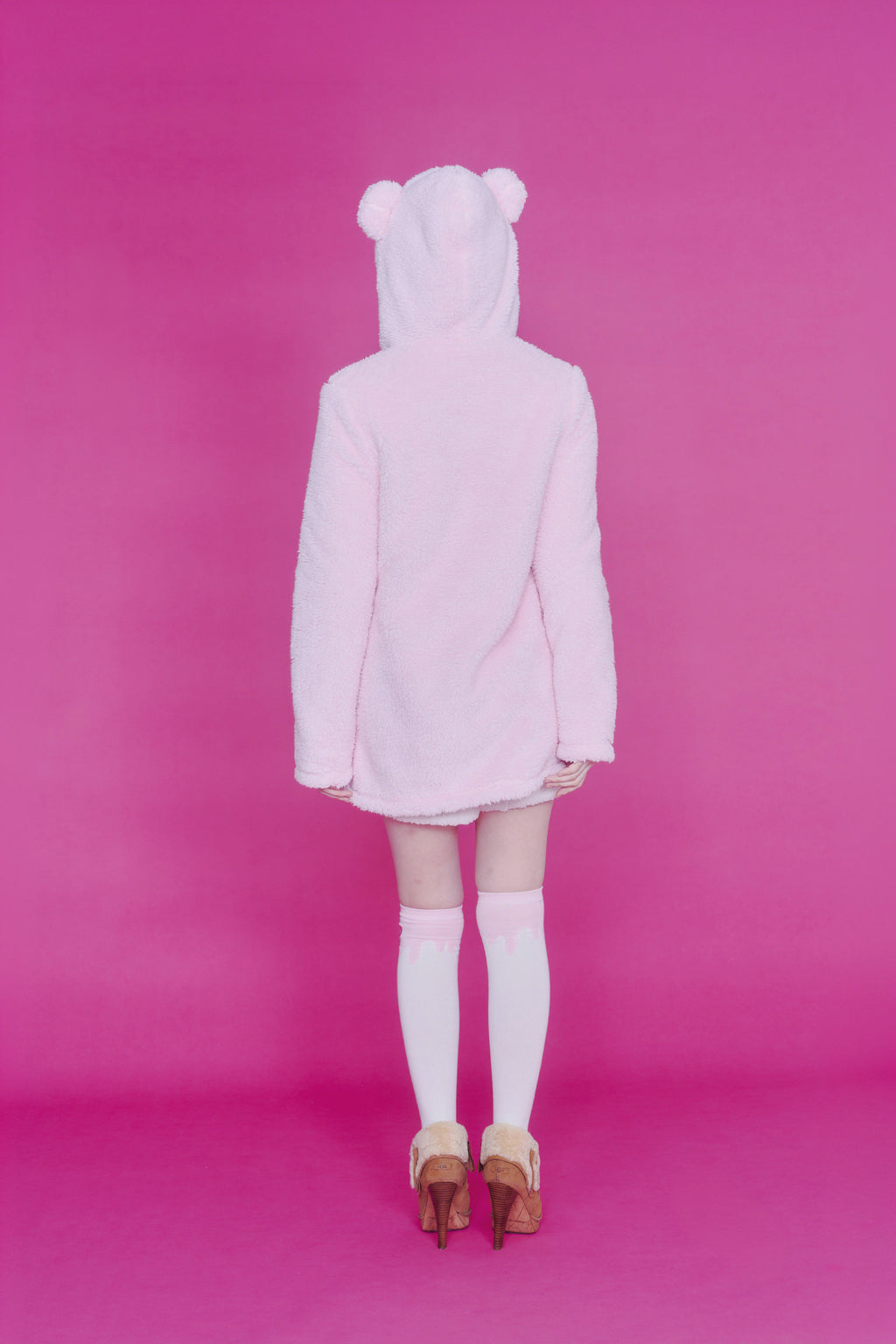 MELT OVER KNEE SOCKS WHITE