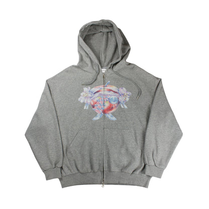 [193xEma] Familia hoodie zip-up (gray)