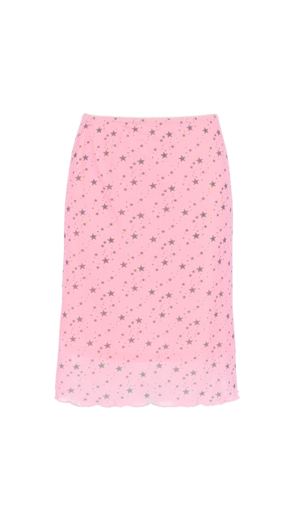 193 Star mesh midi skirt