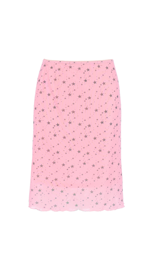 193 Star mesh midi skirt
