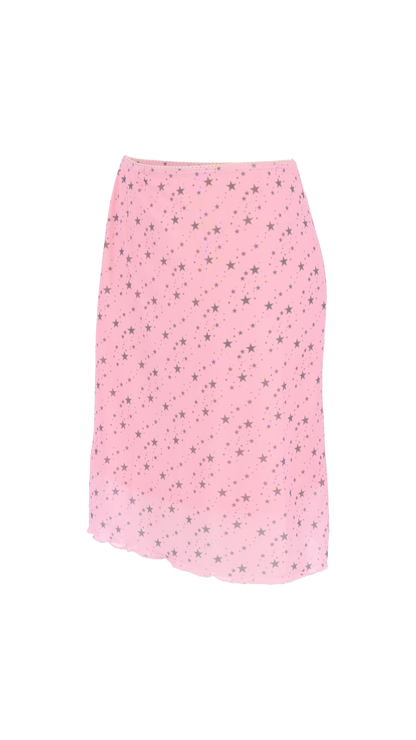 193 Star mesh midi skirt