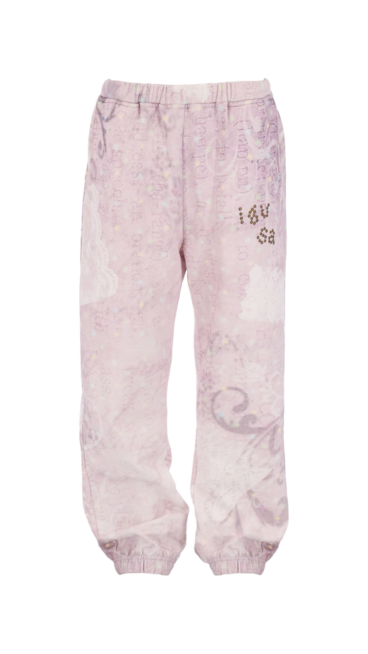 193 Lo-fi girl cotton sweatpants