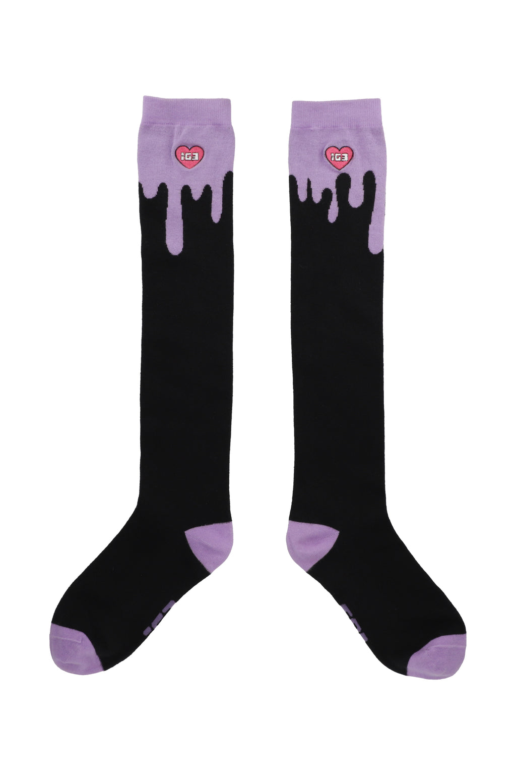 MELT OVER KNEE SOCKS BLACK