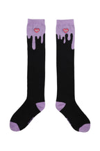 MELT OVER KNEE SOCKS BLACK
