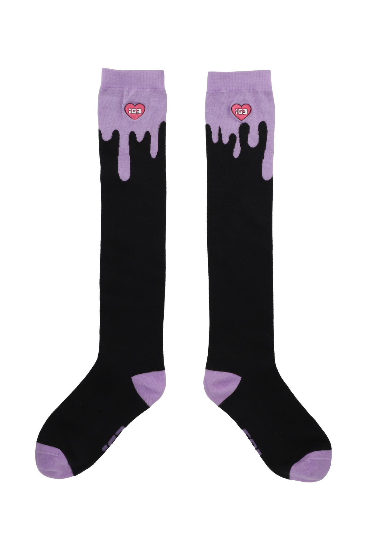 MELT OVER KNEE SOCKS BLACK