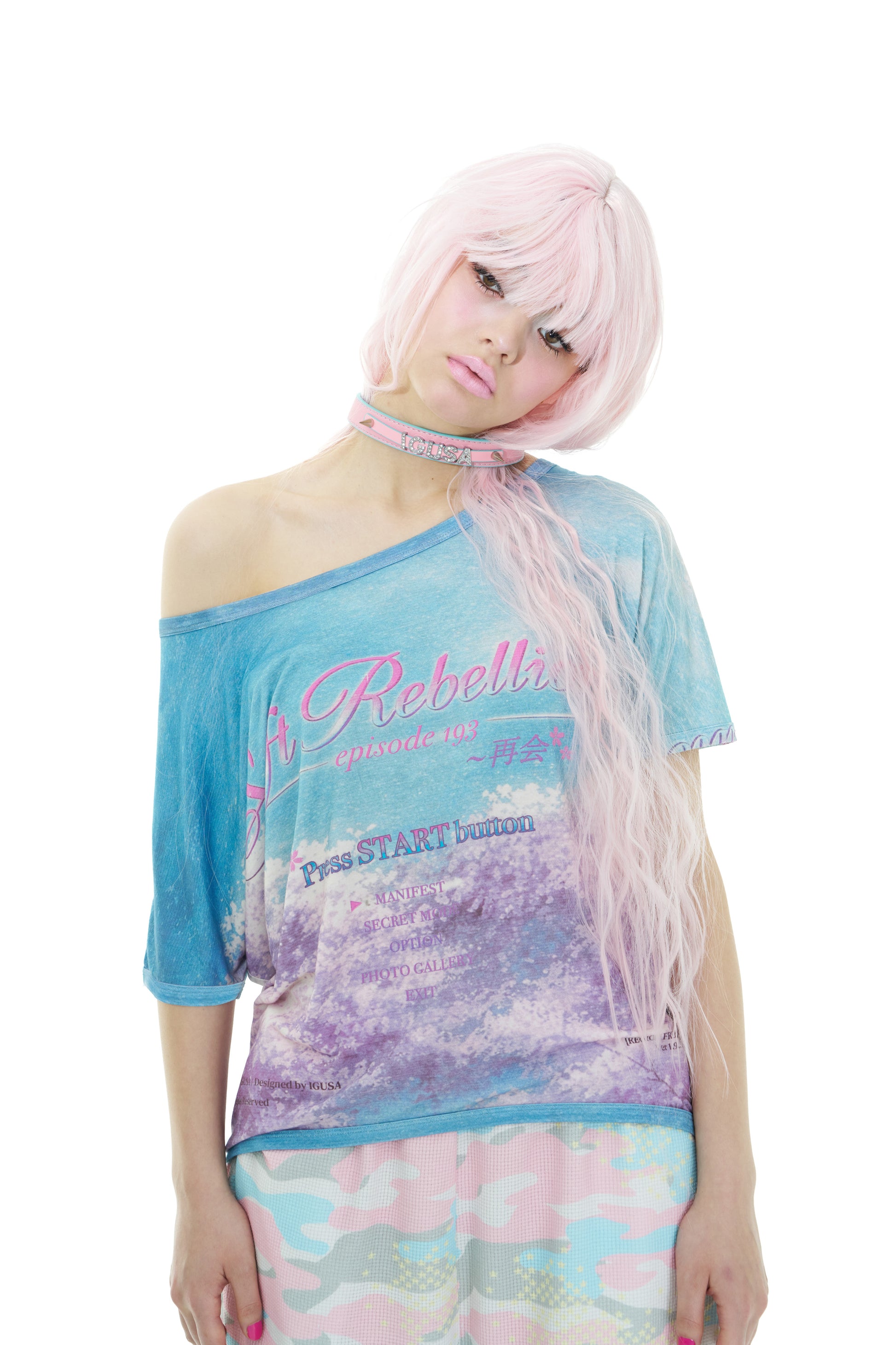 Simulation Off-shoulder top