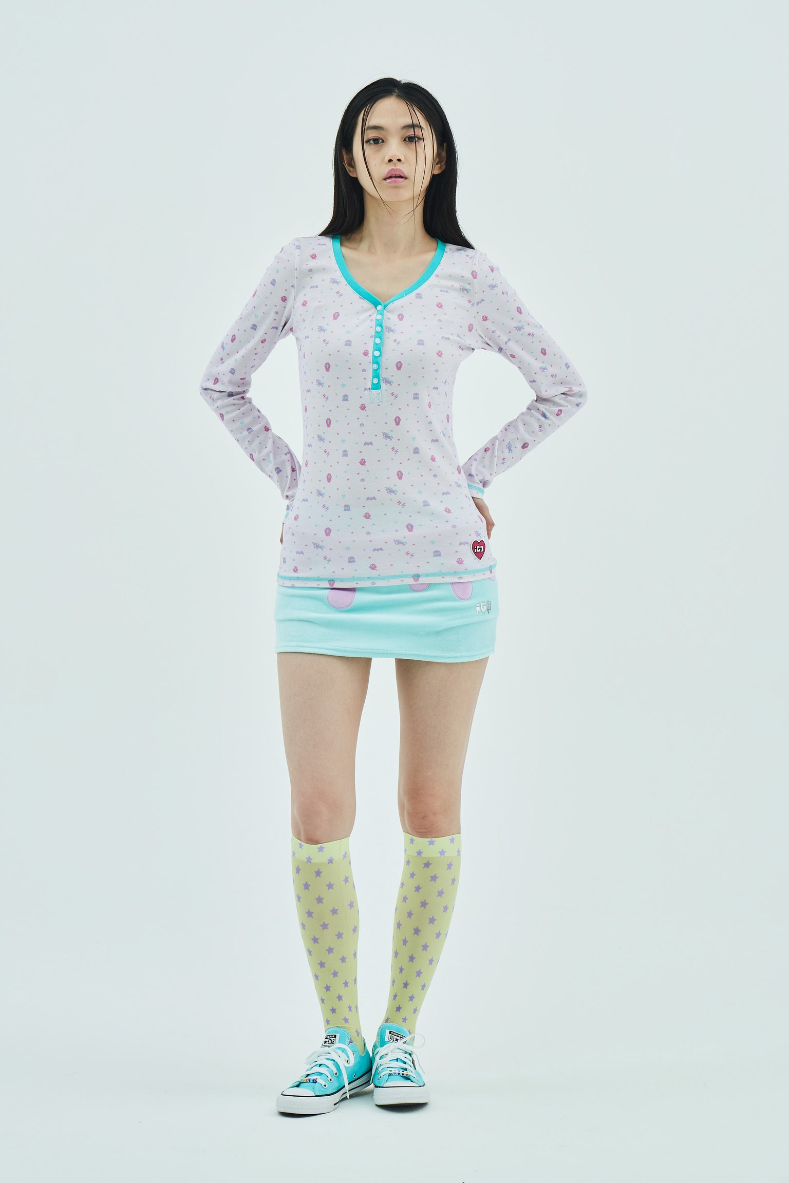 Yellow Star Knee-High