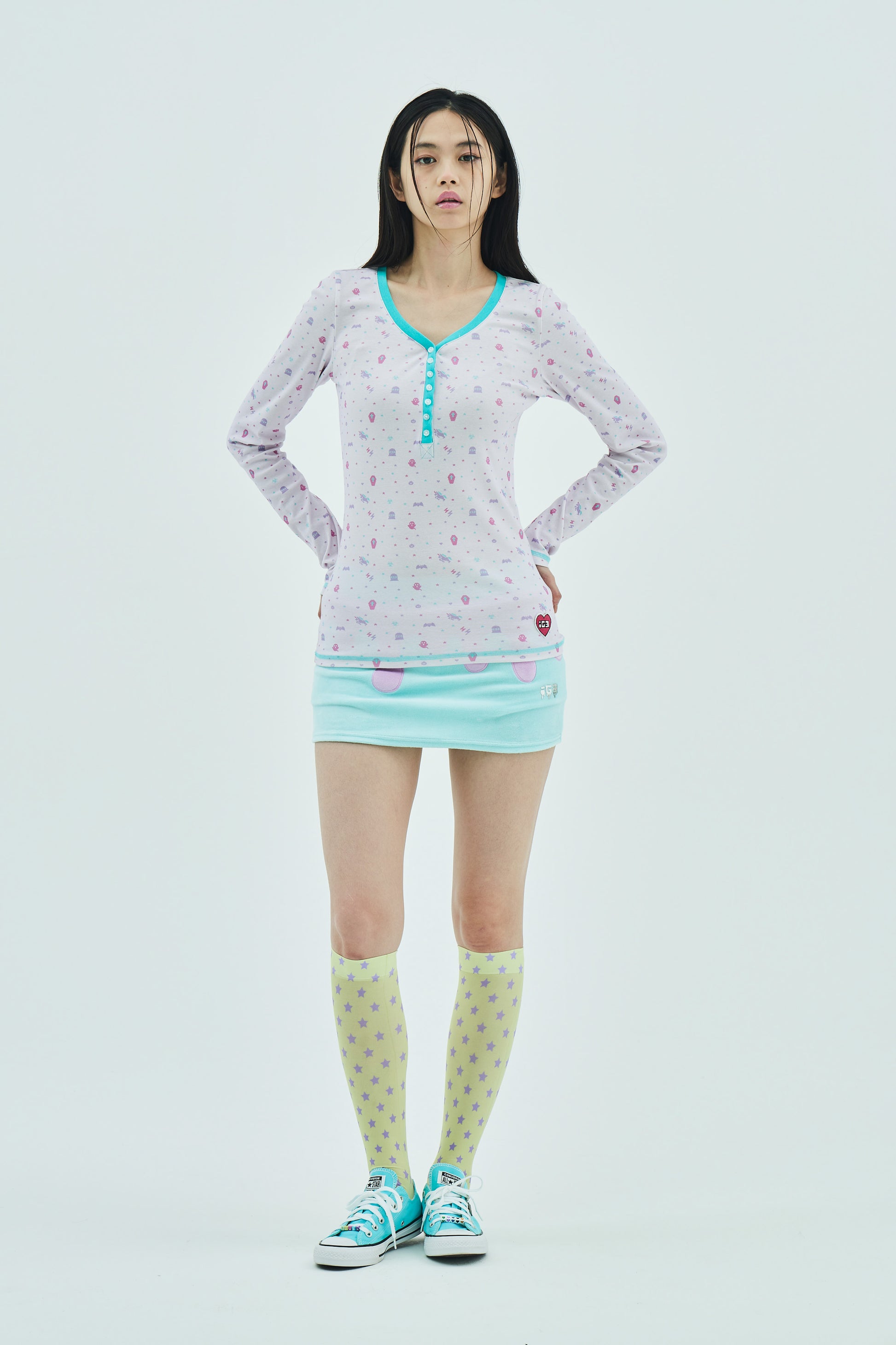 Yellow Star Knee-High