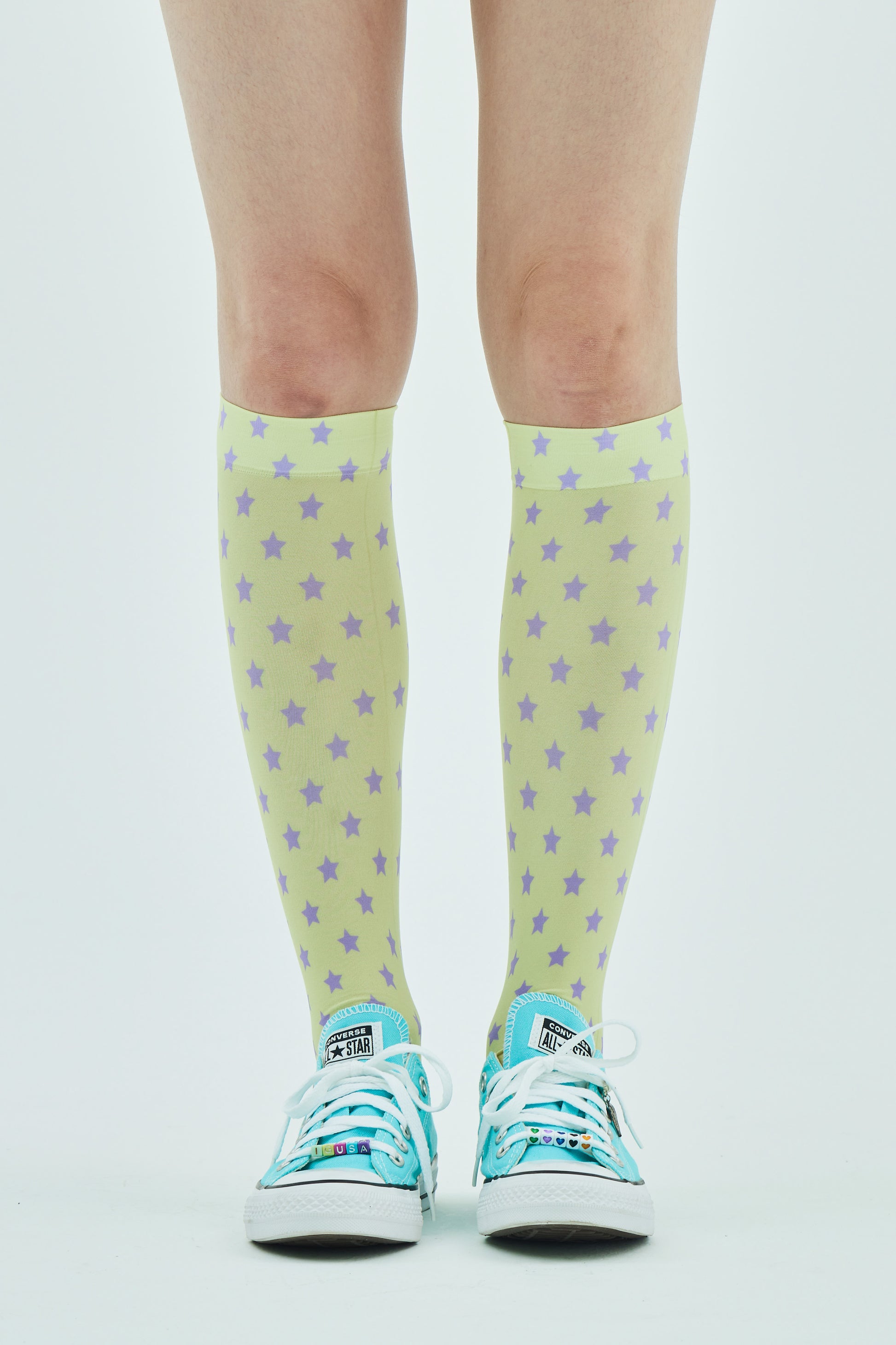 Yellow Star Knee-High