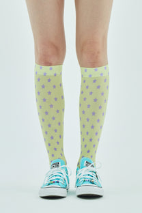 Yellow Star Knee-High