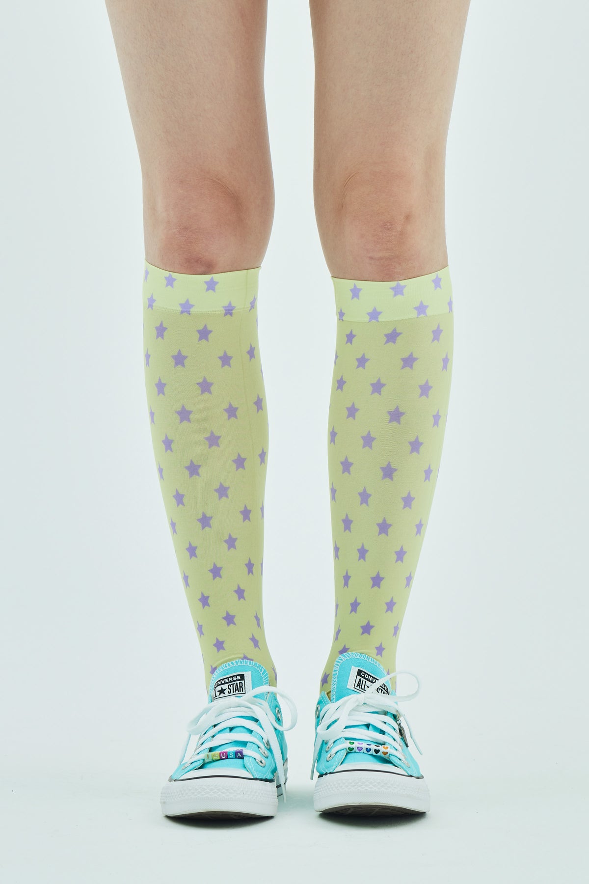 Yellow Star Knee-High