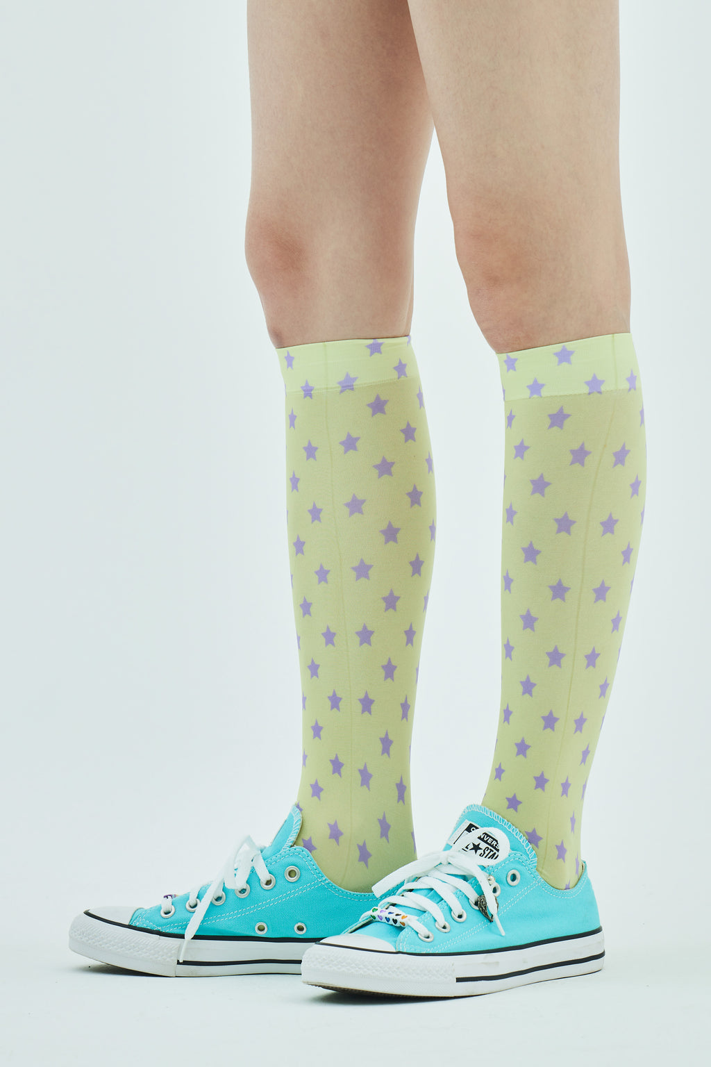 Yellow Star Knee-High