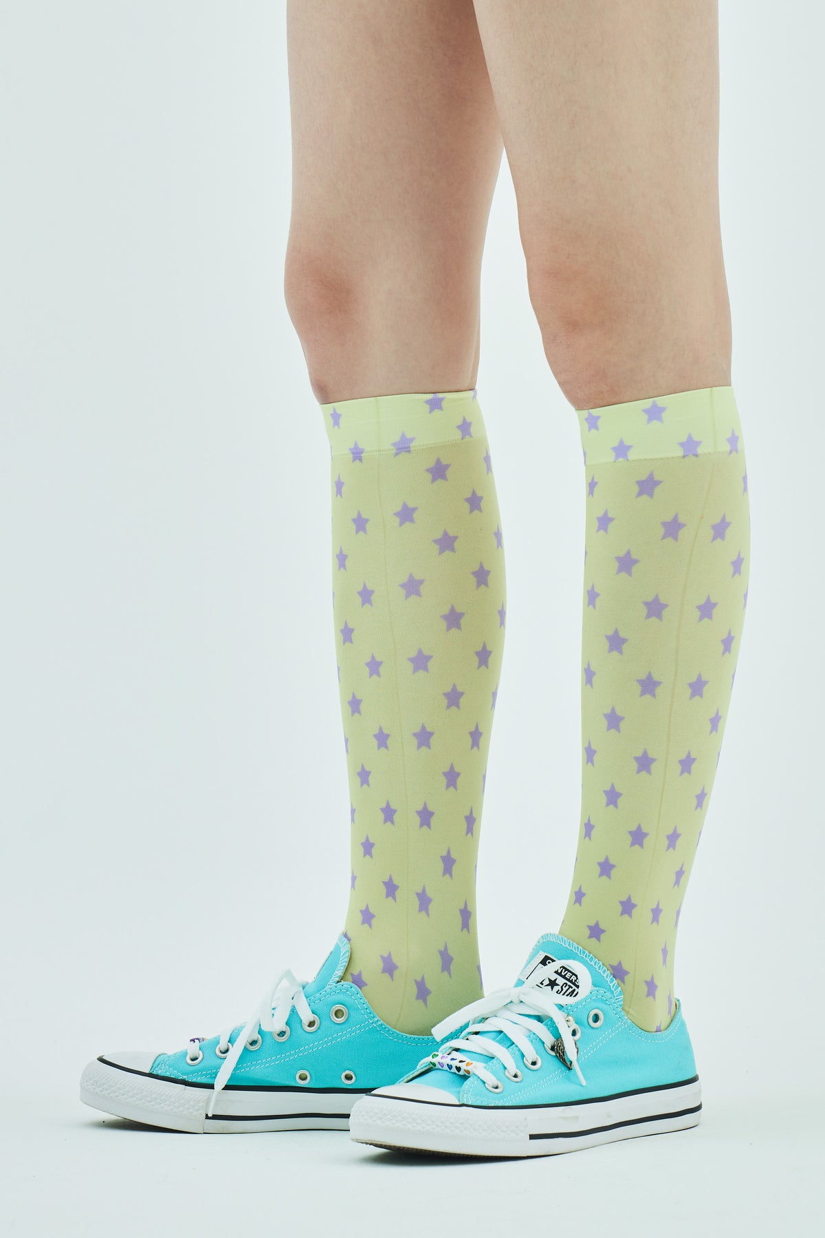 Yellow Star Knee-High