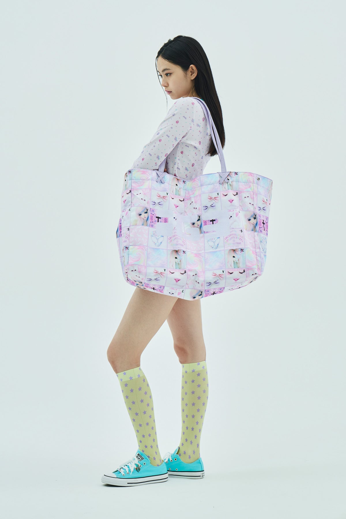 Goth Cat Big Tote Bag