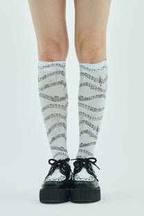 Melody Sheet Knee-high