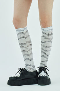 Melody Sheet Knee-high