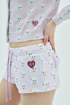 Neko ribbon pocket shorts
