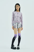 Skull family glitter cardigan