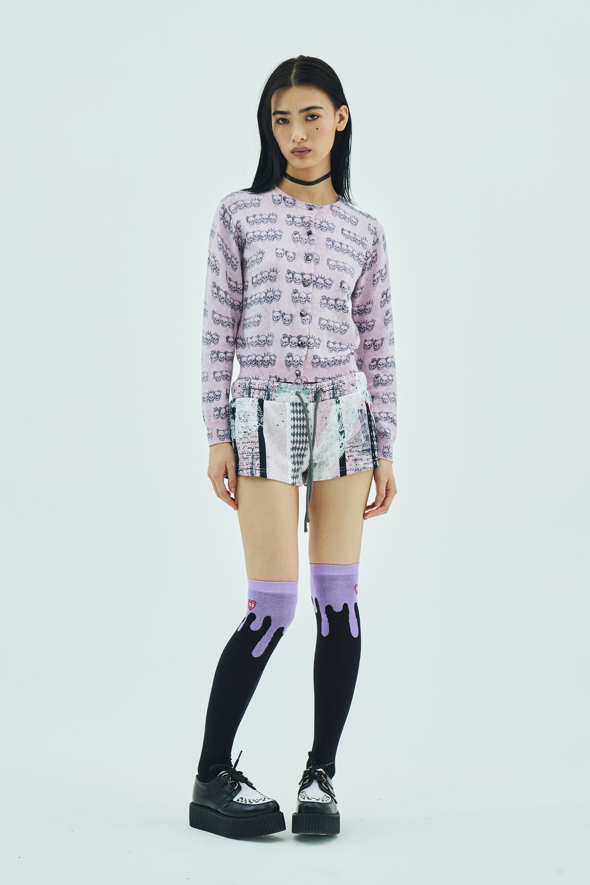 Skull family glitter cardigan