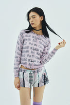 Skull family glitter cardigan