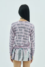 Skull family glitter cardigan
