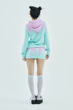 Melt Velour Skort Frost Mint