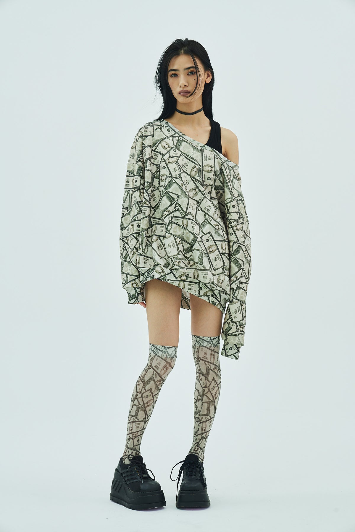 Fake Money Knee-high