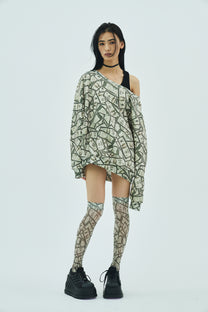 Fake Money Knee-high