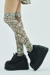 Fake Money Knee-high