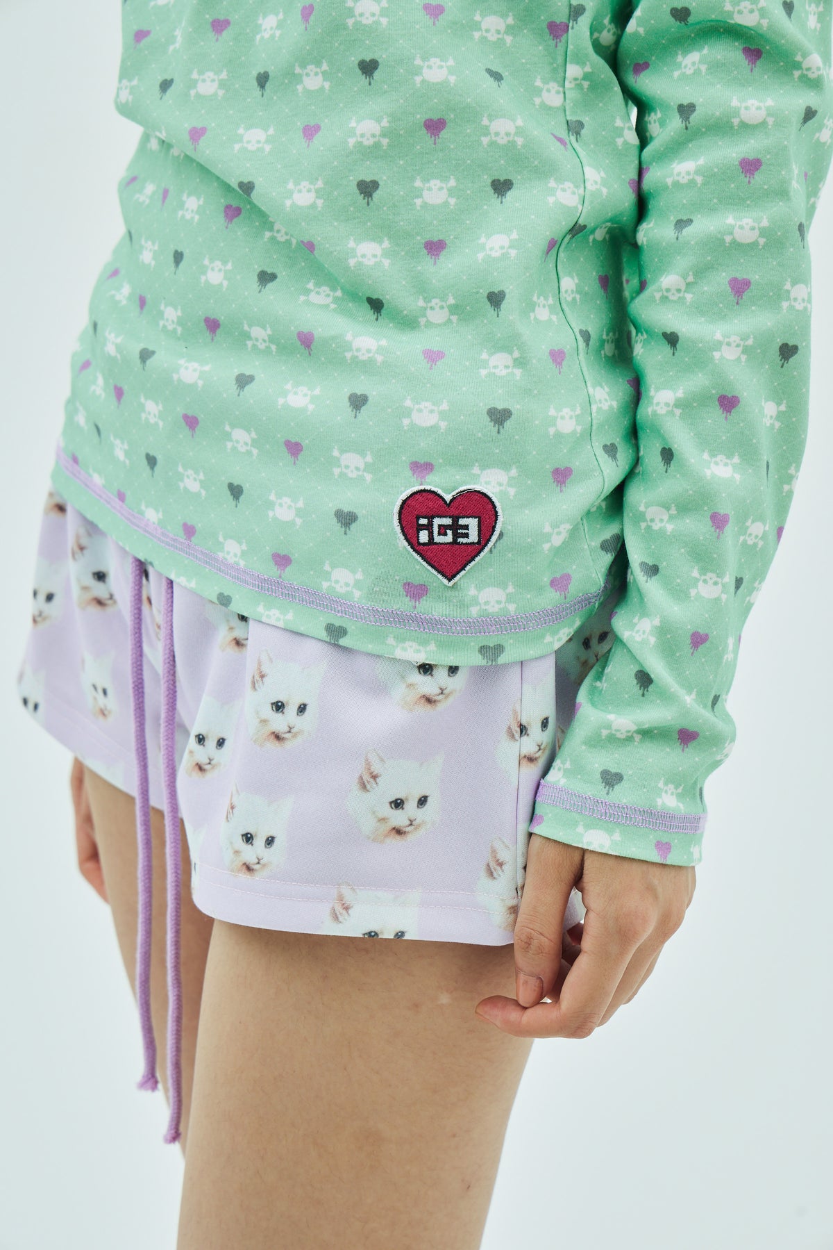 Skull Heart Henley Top
