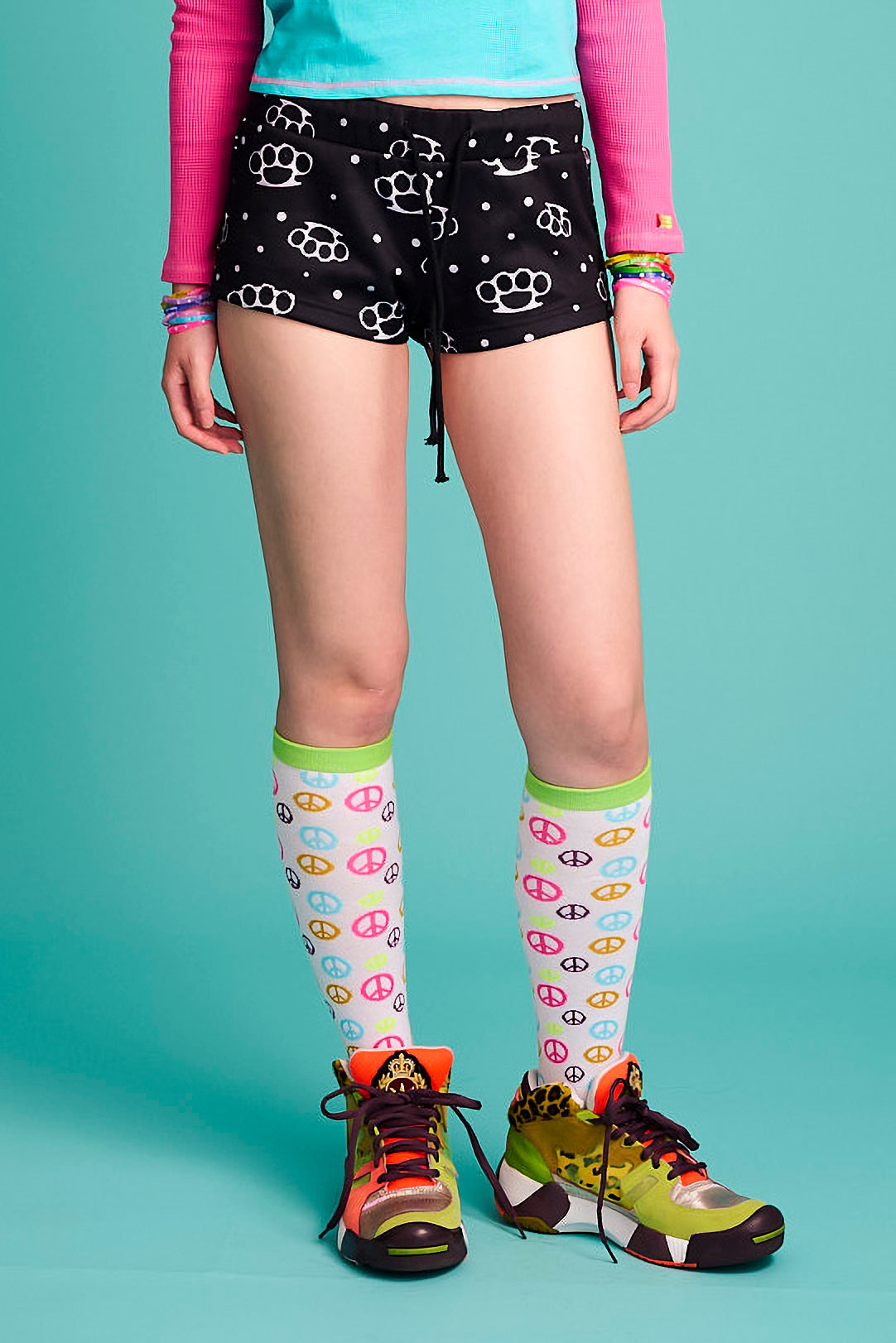 Peace Knee Socks