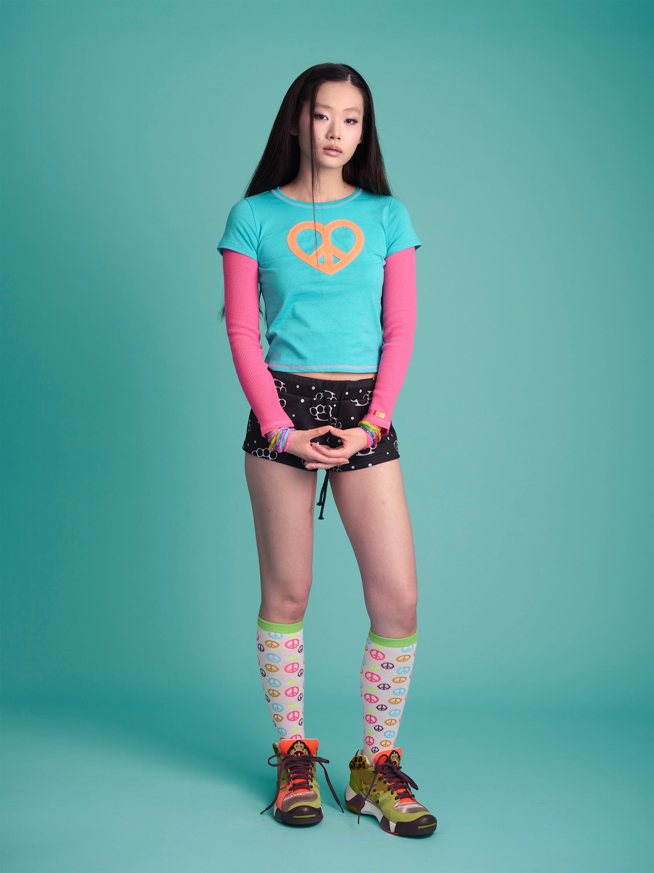 Heart Peace Layered Top