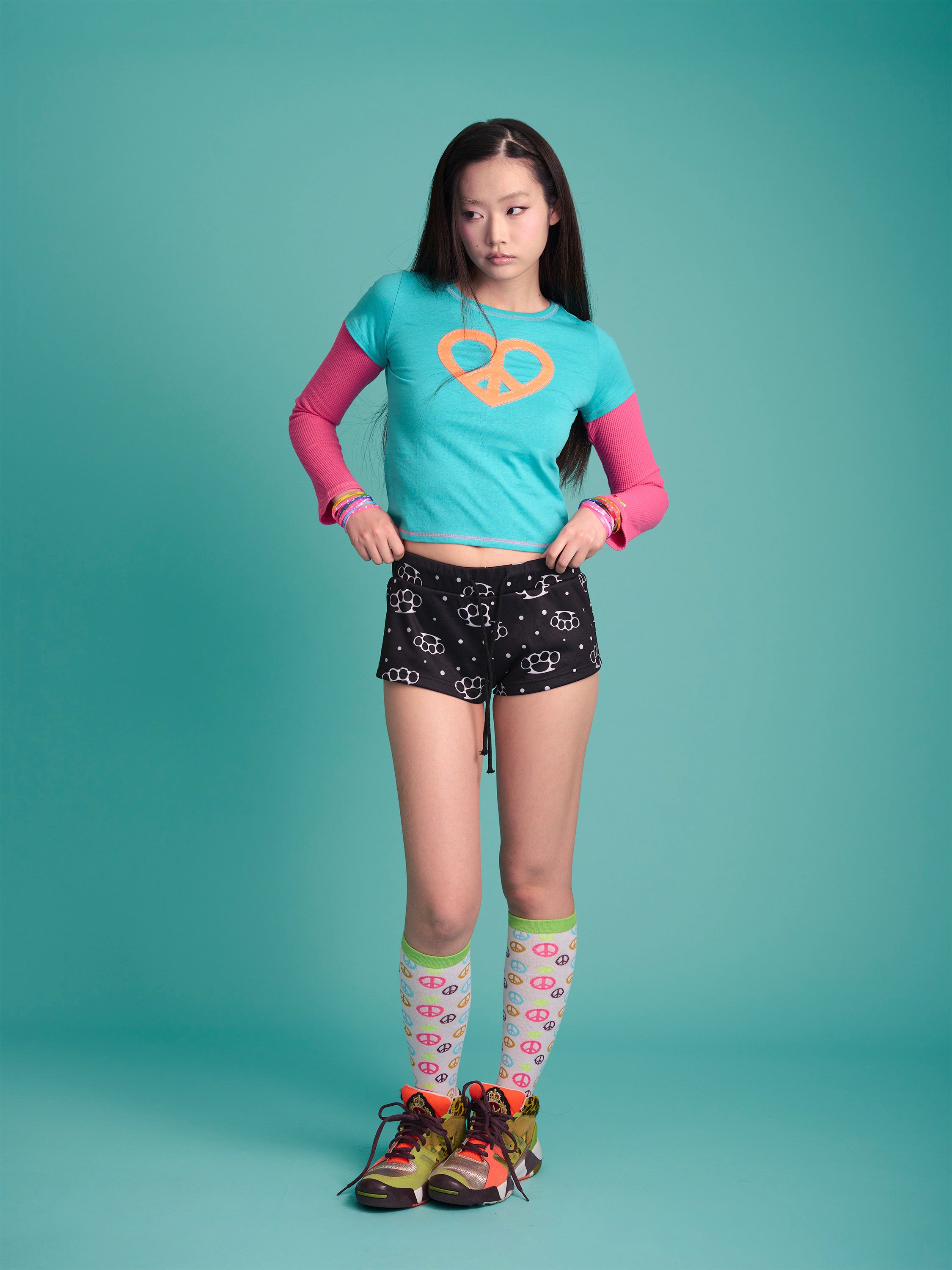 Heart Peace Layered Top