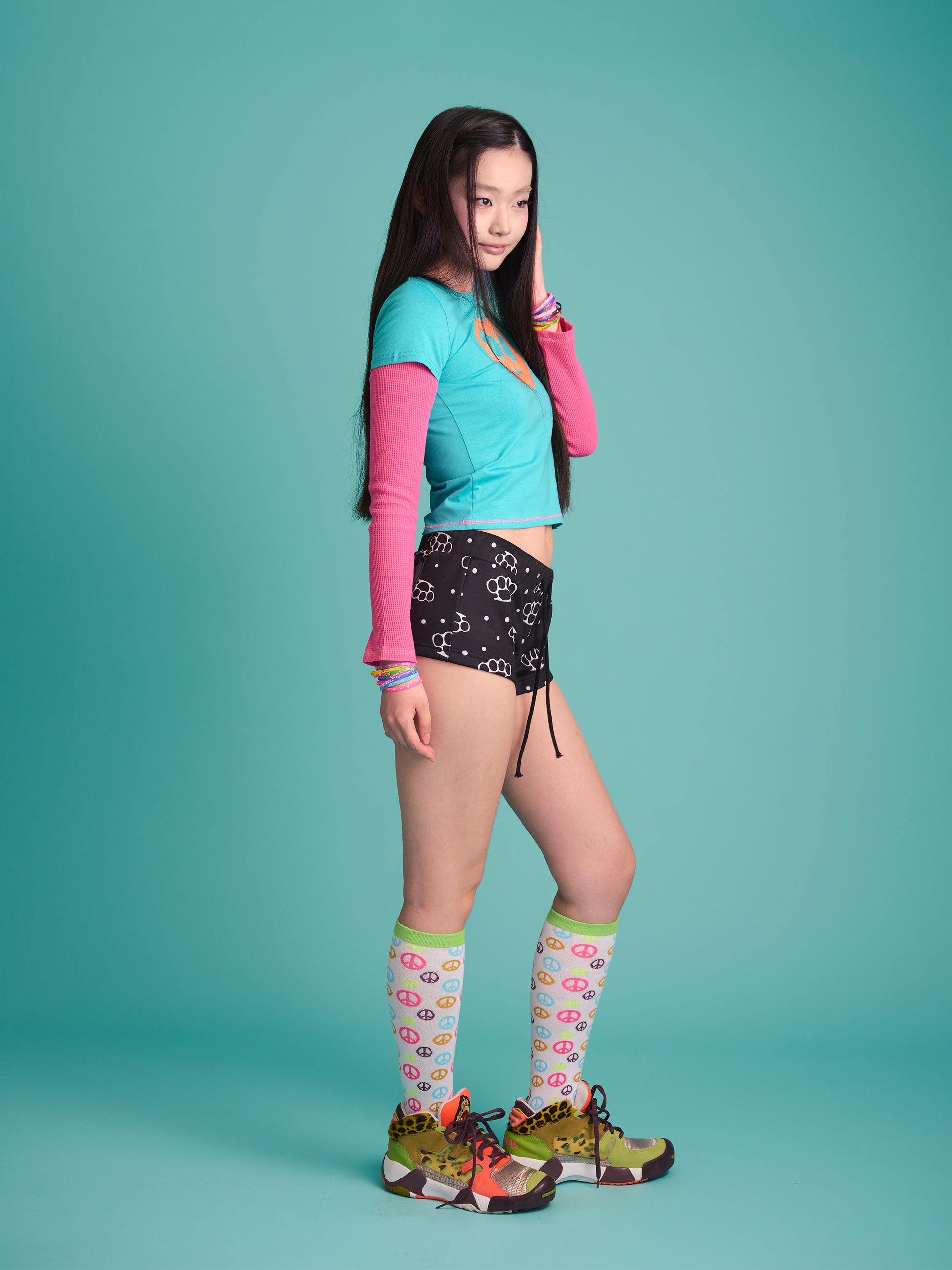 Peace Knee Socks