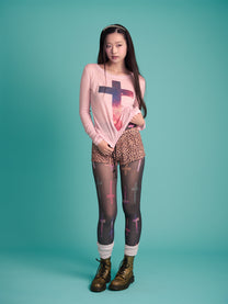 Black Cross Tights