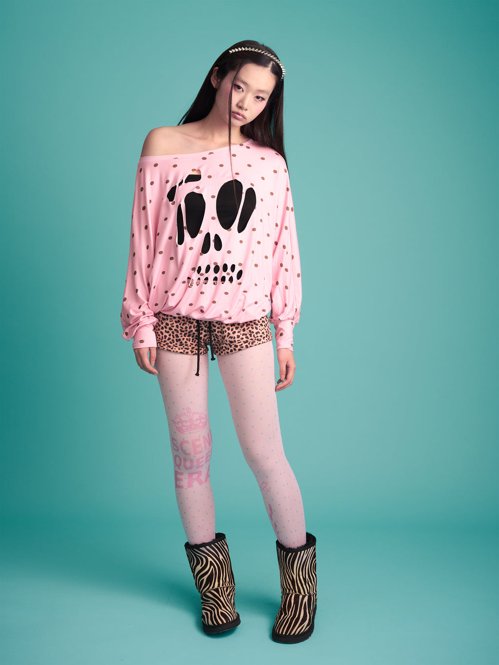 Skull Cut-out Pumpkin Top