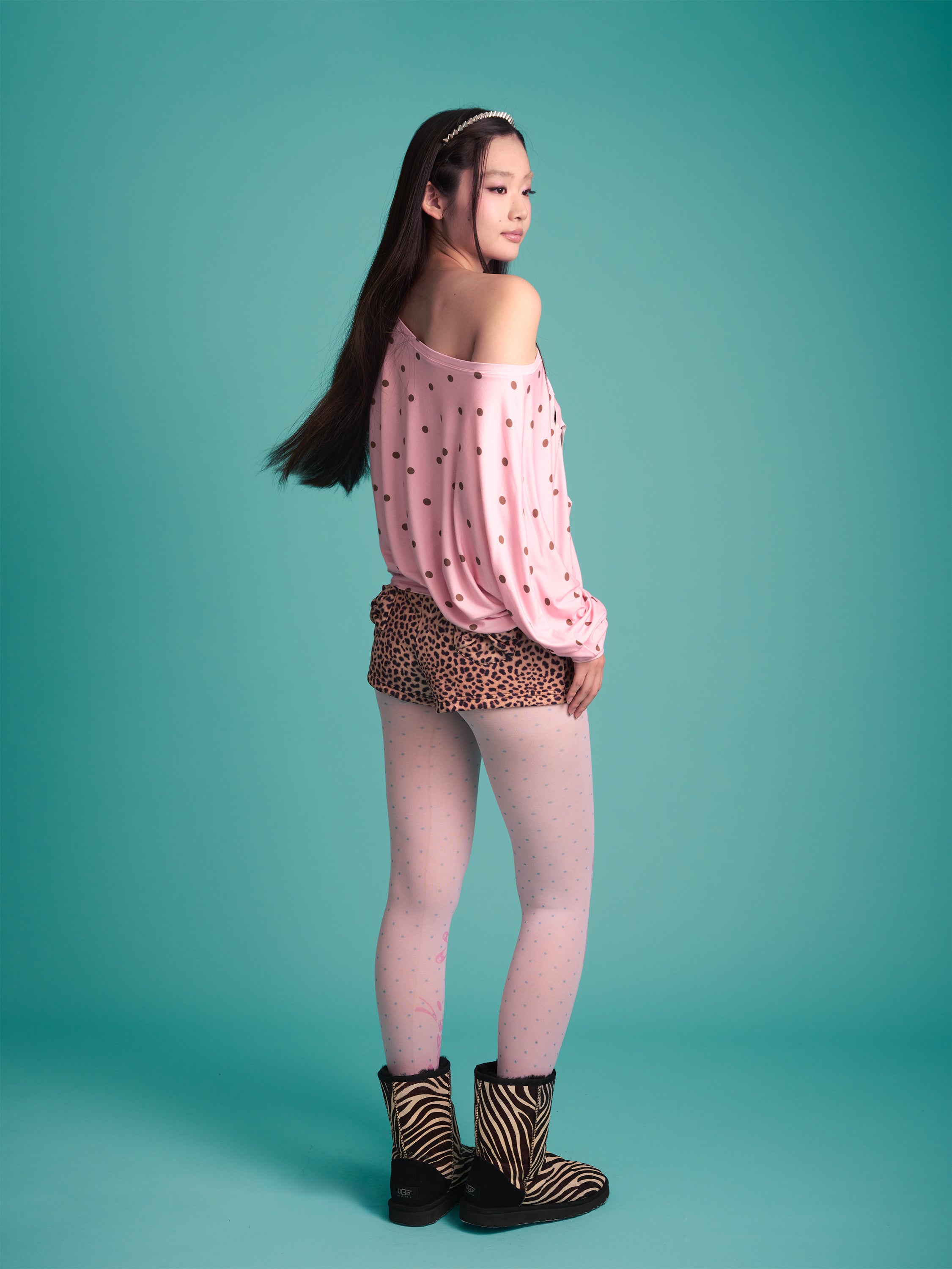Leopard Ribbon Pocket Shorts