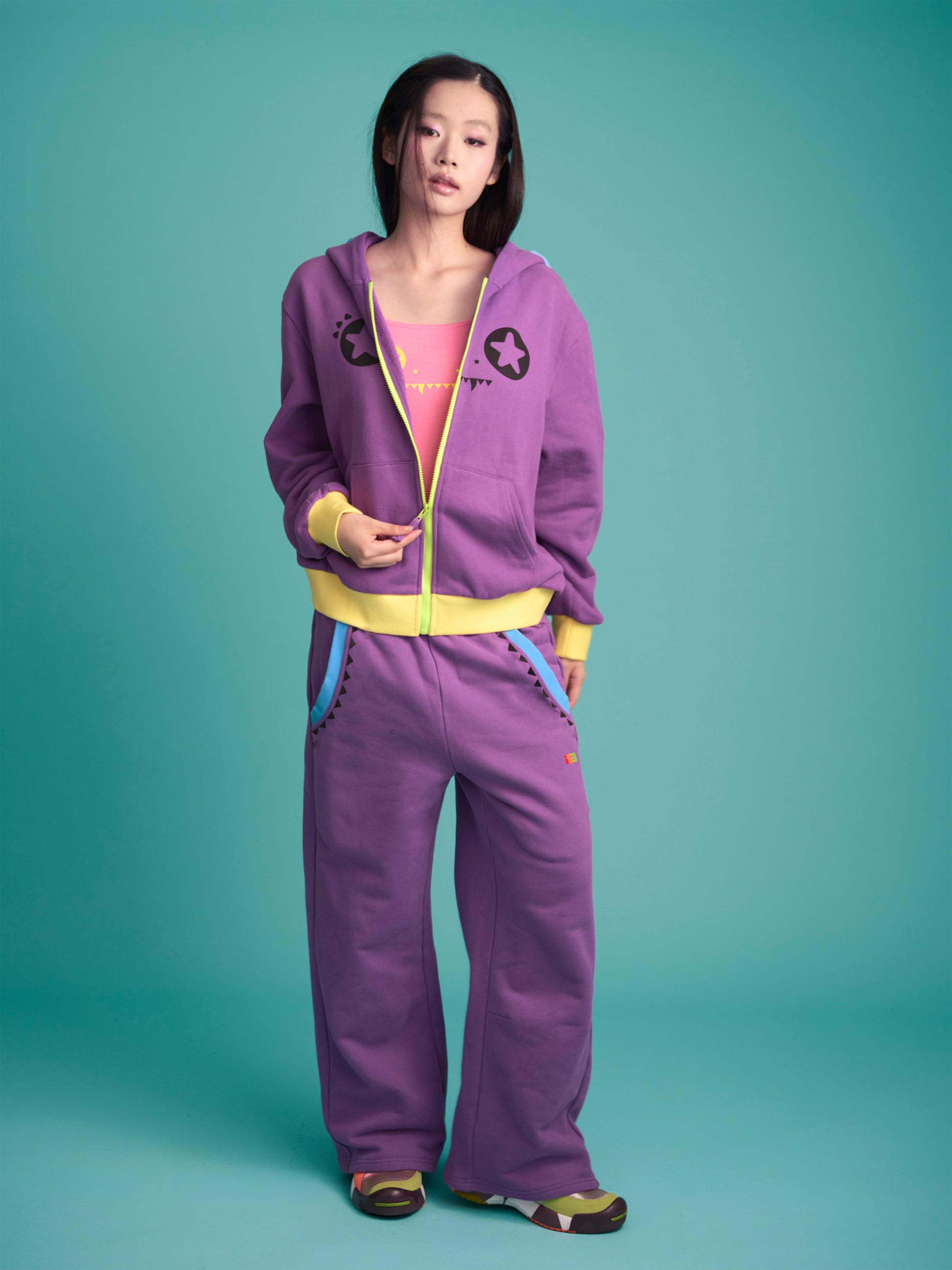 Gaming Zip Hoodie (Purple)