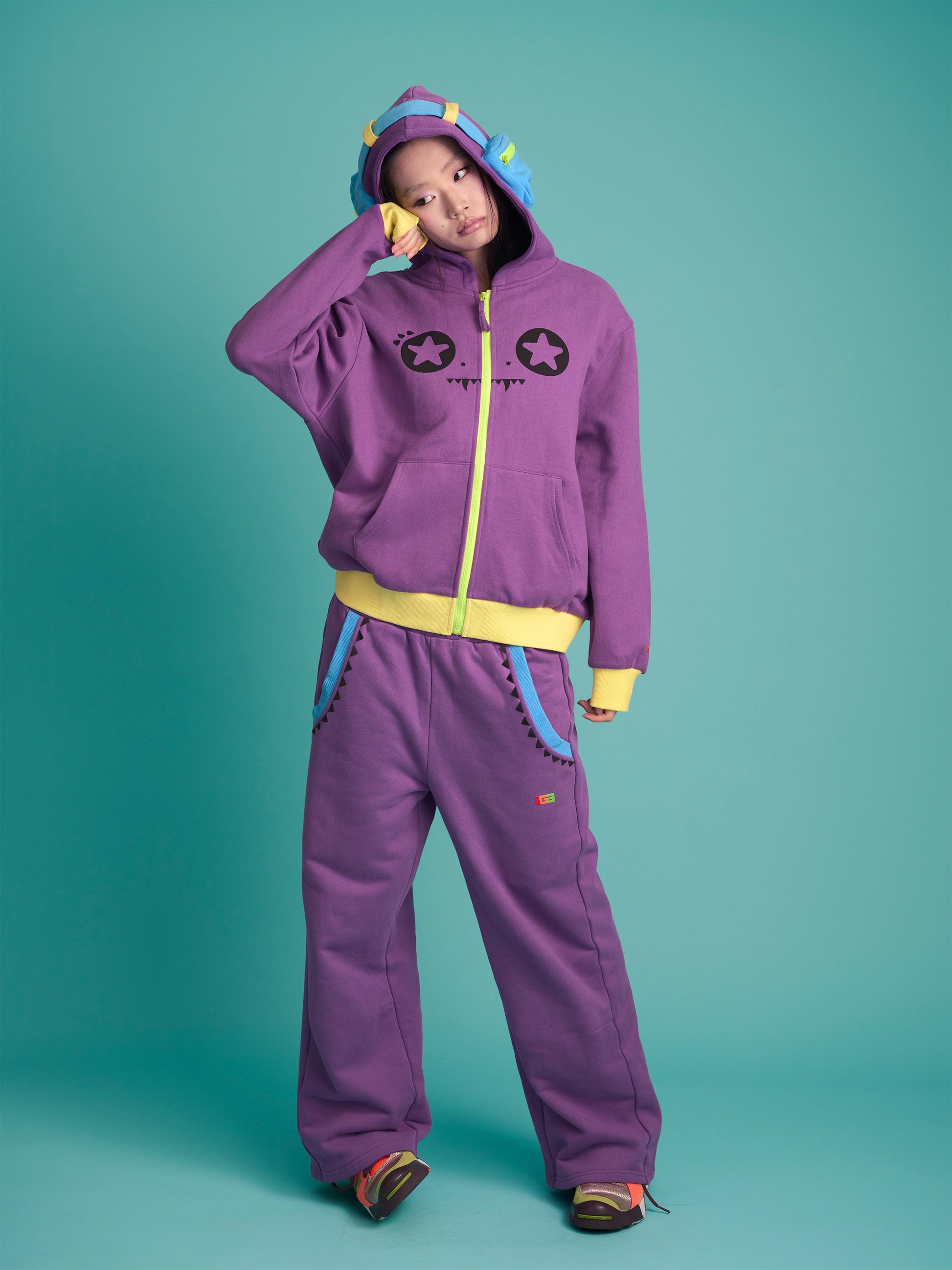 Gaming Zip Hoodie (Purple)