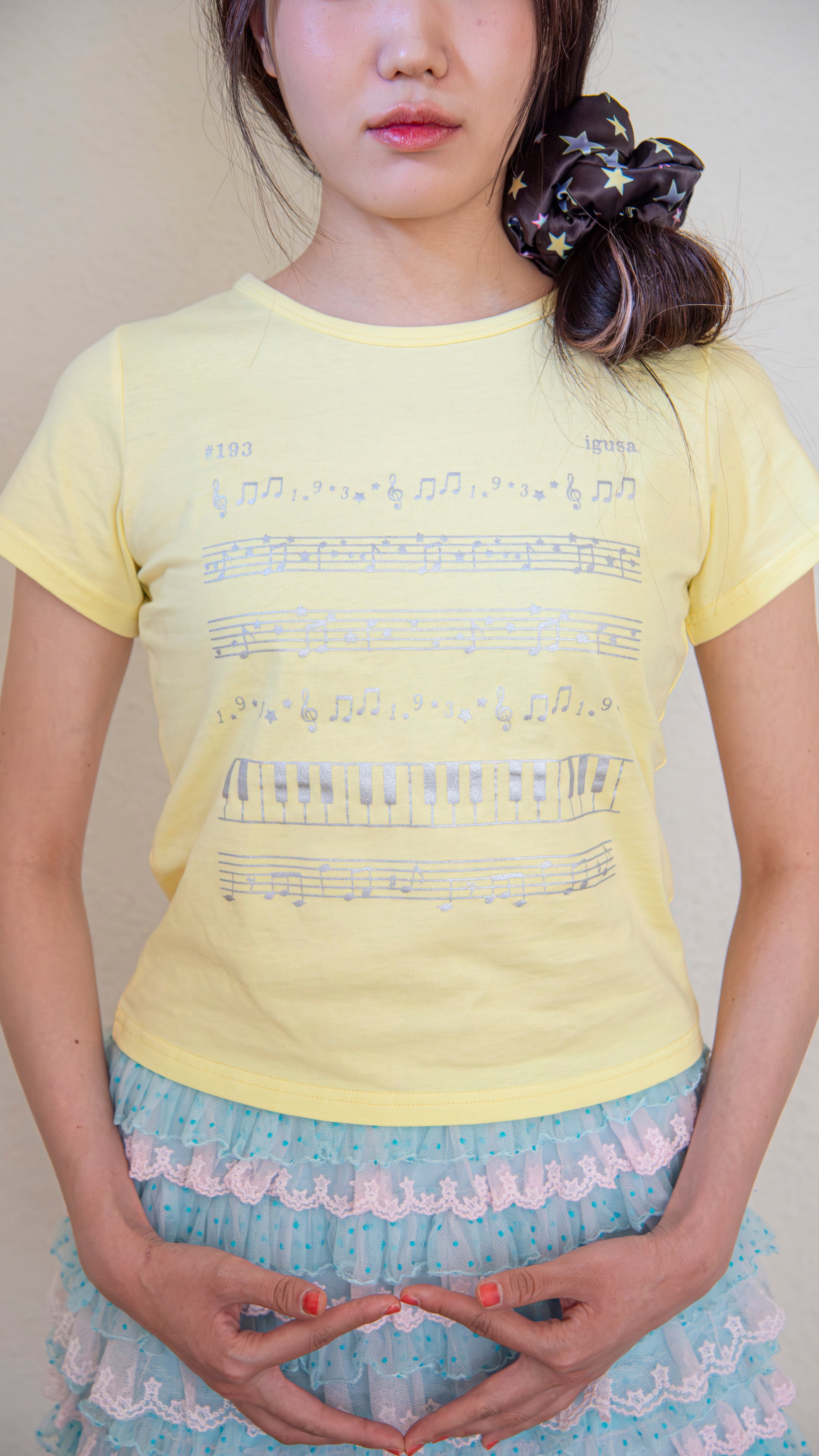 193 Piano glitter T-shirt