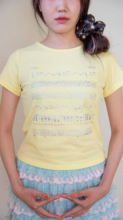 193 Piano glitter T-shirt
