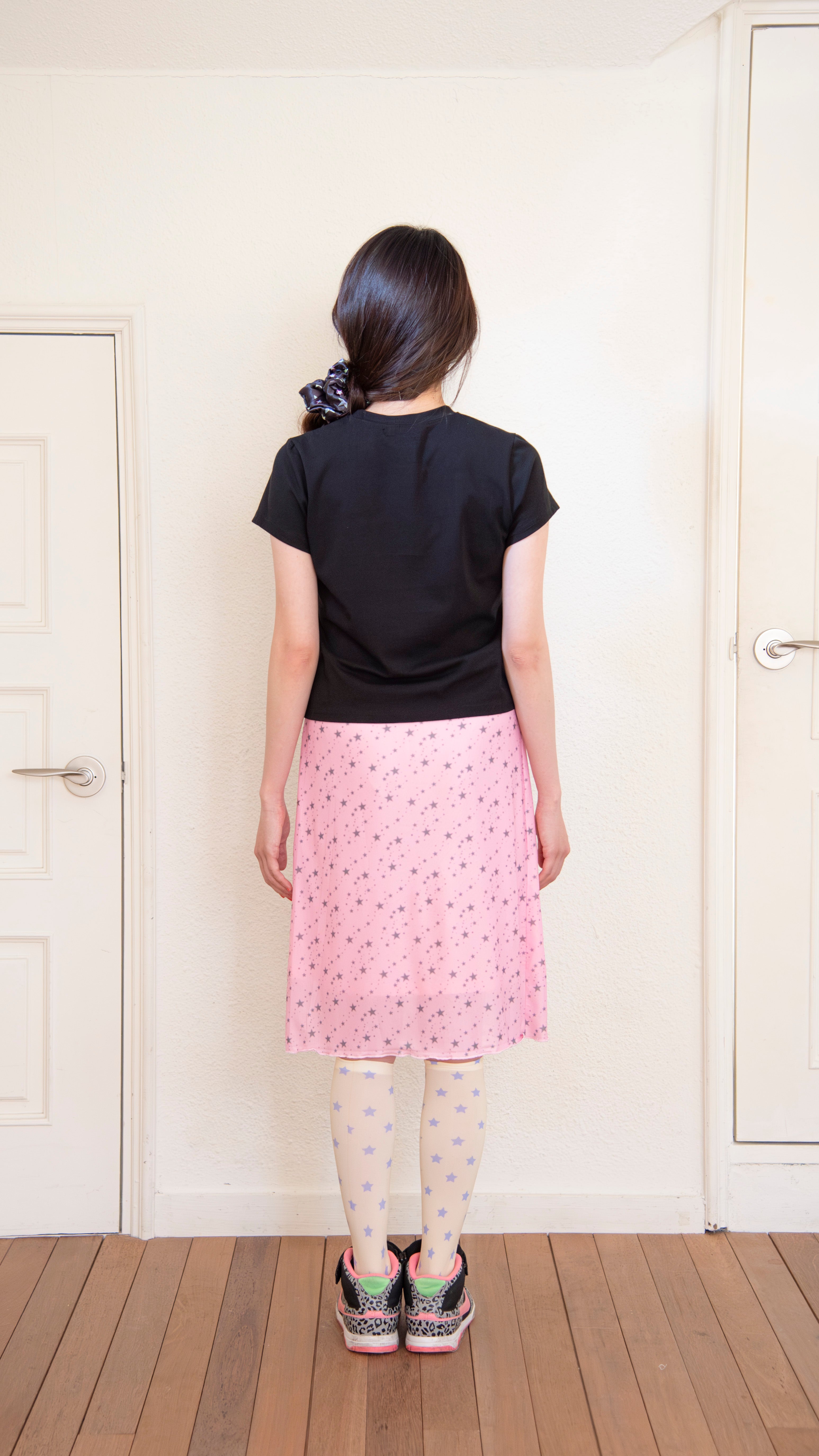 193 Star mesh midi skirt